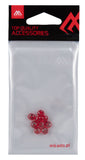 BEADS - CAROLINA RIG - size 6x8mm - RED - 10pcs