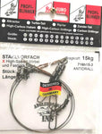 Stahlvorfach Dreifachen Wirbel