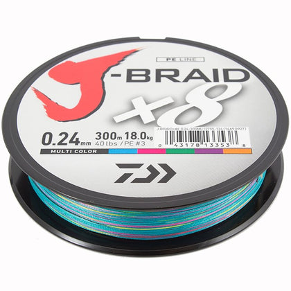 J-Braid x8 Multi Color Daiwa